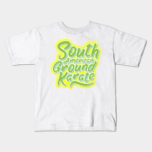 South American Ground Karate Kids T-Shirt by Sheriken